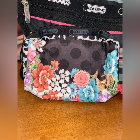 Limited Edition Small LeSportsac Cosmetic Bag vanity is the spice of life - Picture 3 of 9